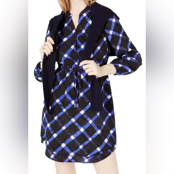 Maison Jules Dresses & Skirts - NWT Maison Jules Blue and Black Shirt Dress